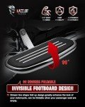 MZS Chrome Motorcycle Passenger Floorboards & Pegs