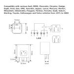 LED Turn Signal Relay with Speed Adjustment