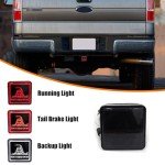 LED Trailer Hitch Light with 'Don't Tread on Me' Design