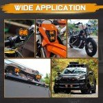 Amber LED Pod Lights for Trucks & Off-Road Vehicles