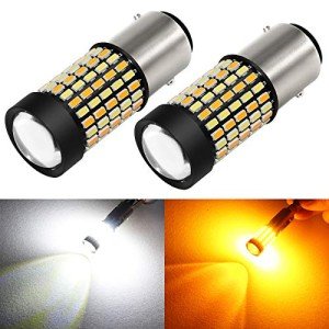 PHINLION Dual Color Switchback LED Bulbs 1157