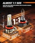 Super Bright H11 LED Fog Bulbs - Pack of 2