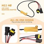 H11 H9 H8 LED Resistor Kit - Anti Flicker