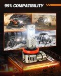 Super Bright H11 LED Fog Bulbs - Pack of 2
