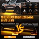 70" LED Running Board Light with Amber Signals
