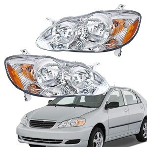 Toyota Corolla 2003-2008 Headlight Assembly Replacement Pair