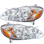 Toyota Corolla 2003-2008 Headlight Assembly Replacement Pair