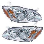 Toyota Corolla 2003-2008 Headlight Assembly Replacement Pair