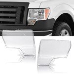 GRAND ORANGE Clear Headlight Lens Covers for Ford F150