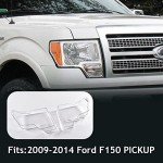 GRAND ORANGE Clear Headlight Lens Covers for Ford F150