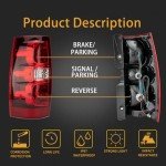 MiKaFex Left Tail Light Assembly for Chevy Tahoe
