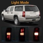 MiKaFex Left Tail Light Assembly for Chevy Tahoe