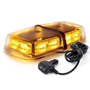 Xprite Amber LED Strobe Lights with Magnetic Base