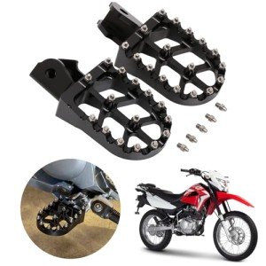 AnXin CNC Dirt Bike Foot Pegs - Black