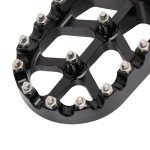 AnXin CNC Dirt Bike Foot Pegs - Black