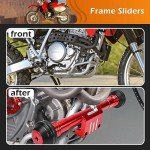 Honda XR650L Frame Sliders - Crash Protection (Red)