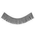 Black Leather Fringe for Motorcycle Foot Pedals - 2pcs