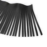 Black Leather Fringe for Motorcycle Foot Pedals - 2pcs