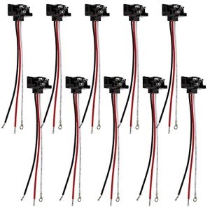 10-Pack 3-Prong Trailer Light Plug Harness