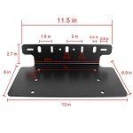 Universal Steel License Plate Mount for LED Lights
