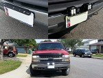 Universal Steel License Plate Mount for LED Lights
