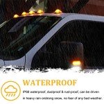 Amber LED Cab Roof Marker Lights for Ford Trucks