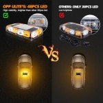 Wireless Rechargeable Beacon Strobe Light - 17 Modes