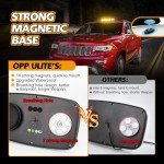 Wireless Rechargeable Beacon Strobe Light - 17 Modes