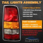 Chevy Silverado & GMC Sierra Tail Lights Pair
