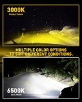 AUXITO Dual Color Switchback LED Fog Light Bulbs