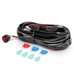 Nilight 12" LED Light Bar Set with Wiring