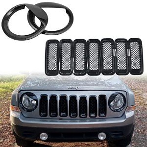 Angry Bird Style Jeep Patriot Headlight Cover Kit