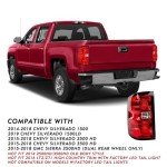 TUSDAR Tail Light Assembly for 2014-2018 Chevy/GMC