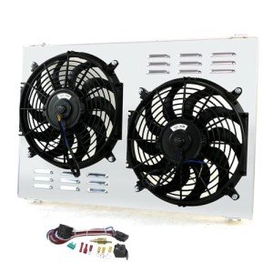 Radiator Shroud with 12V Electric Fans for Chevy & Oldsmobile