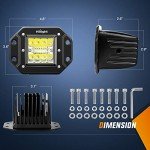 42W LED Flush Mount Pods with Wiring Kit