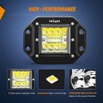 42W LED Flush Mount Pods with Wiring Kit