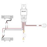 42W LED Flush Mount Pods with Wiring Kit