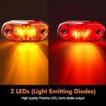 20-Piece LED Trailer Light Kit - Amber & Red