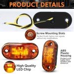 20-Piece LED Trailer Light Kit - Amber & Red