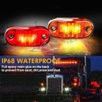 20-Piece LED Trailer Light Kit - Amber & Red