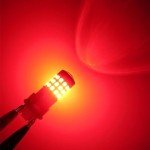 Red LED Strobe Brake Light Bulbs for Vehicles