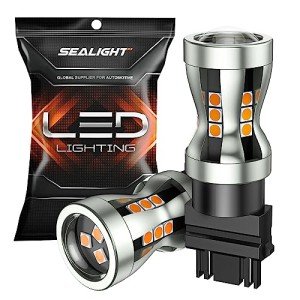Amber 3157 LED Turn Signal Bulbs - 2 Pack