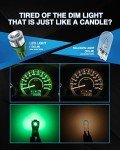 Marsauto Green LED Light Bulbs for Cars (10-Pack)