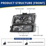 Chevy Headlight Assembly Kit for 2003-2007 Models