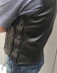 Milano Sport Leather Motorcycle Vest Panel Set