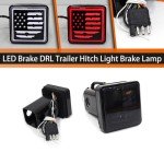 LED Brake Hitch Light with US Flag Design