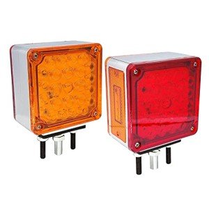 Dual-Face Amber/Red LED Trailer Light Set