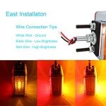 Dual-Face Amber/Red LED Trailer Light Set