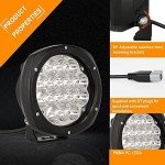 5-Inch 160W Round LED Off-Road Driving Lights