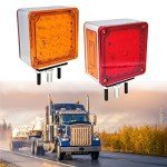 Dual-Face Amber/Red LED Trailer Light Set